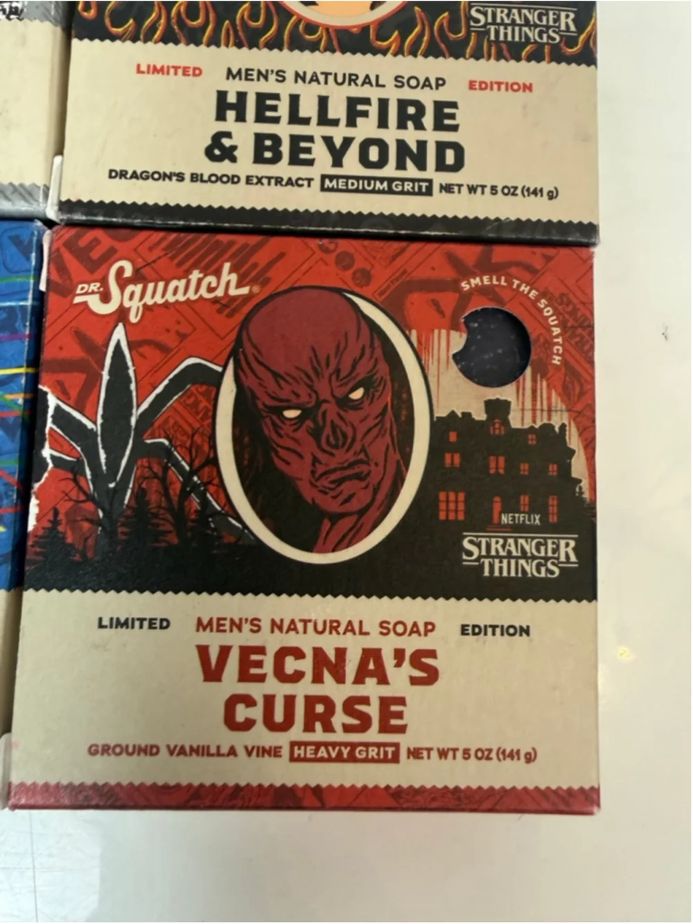 Dr. Squatch Stranger Things Soap Limited Edition Pack of 4 NEW Men’s Soap Scent